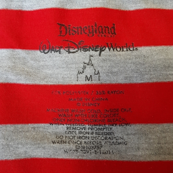 Mickey Mouse Disneyland red stripe tee - Picture 4 of 4